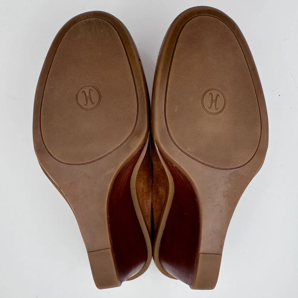 Cole Haan Womens 8B Brown Suede Wedge Mules Slip On Clogs D2017688 - Picture 9 of 9